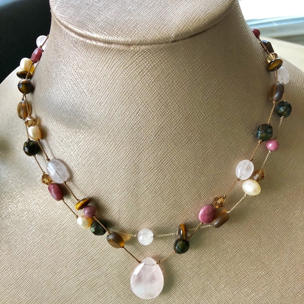 J.Crew Gemstone Necklace - Picture 5 of 8